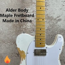 Vintage Electric Guitar : H-S Pickups, Maple Board  Mahogany Body Chrome Parts