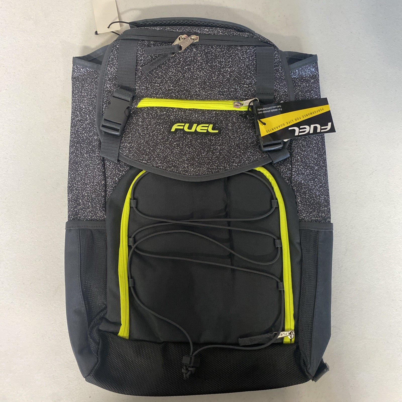 Fuel Yellow/Gray/Black Polyester Laptop Triumph Backpack Travel Bag One Size