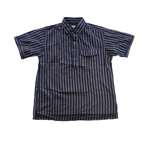 Engineered Garments gestreiftes Button-Down Hemd marine rot weiß Baumwolle Gr. XS