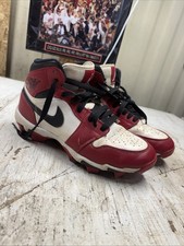 Nike Air Jordan 1 Mid Youth Cleat Chicago Baseball Football HF6883-106 Size 5.5Y