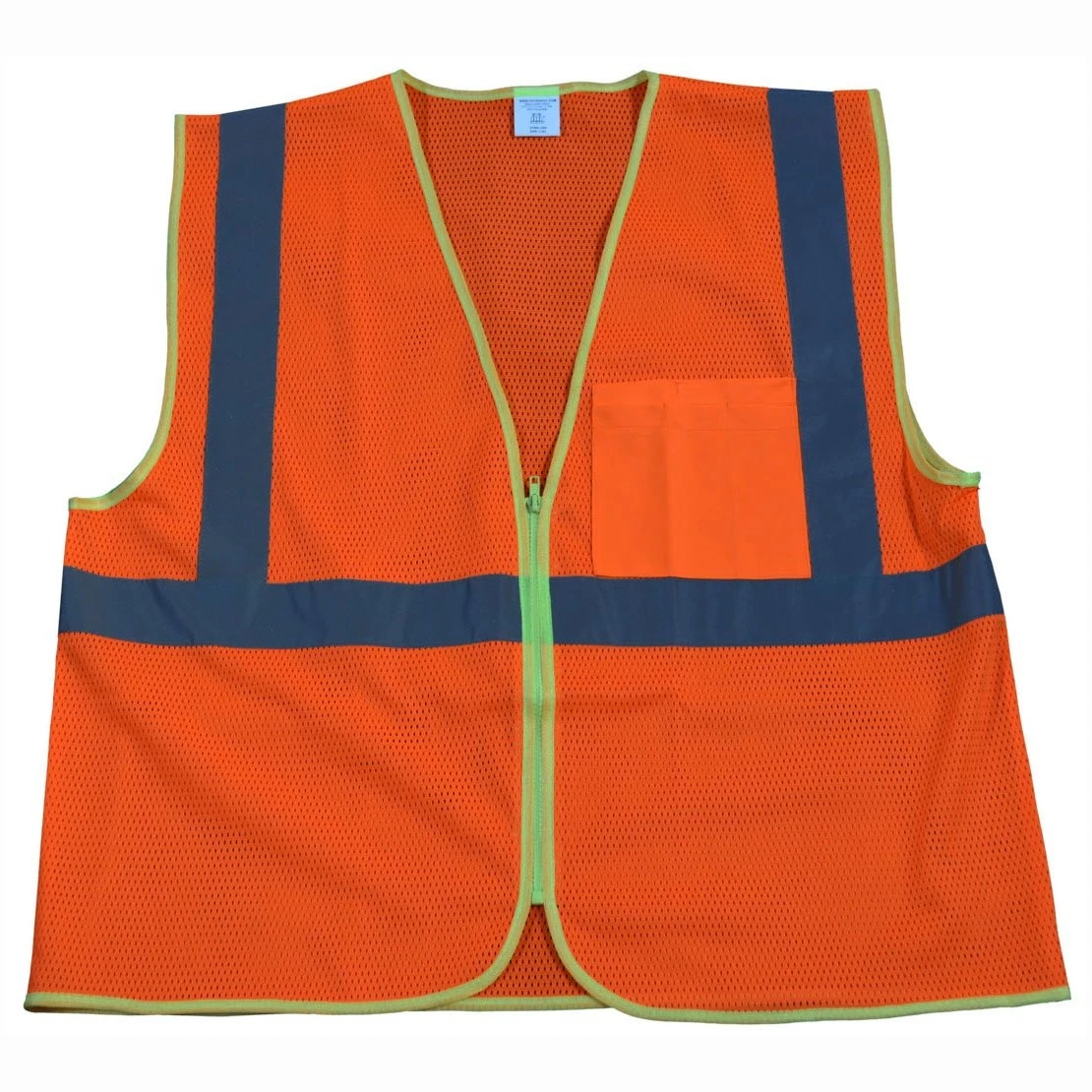 Petra Roc OVM2-CB0-2X/3X ANSI Class 2 Zipper Closure Safety Vest with 1 Chest Po image 1