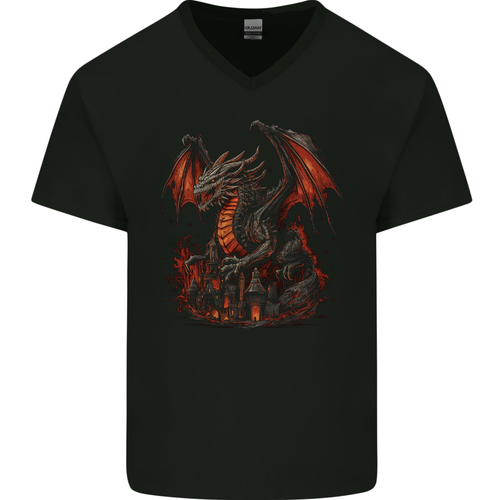 T-shirt Homme Gildan 3000 - Dragon Head - Coton Léger Pré-rétréci