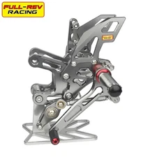 FULL-REV For KAWASAKI ZX-10R 2021-2023 Adjustable Rearset Foot Pegs Footrests