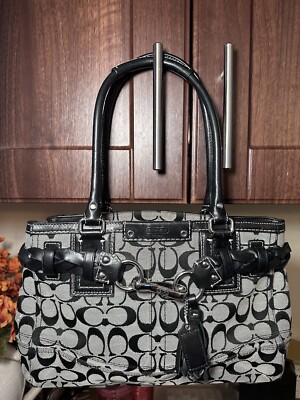 バッグ Coach Hampton Signature Canvas Satchel s-l1200.png