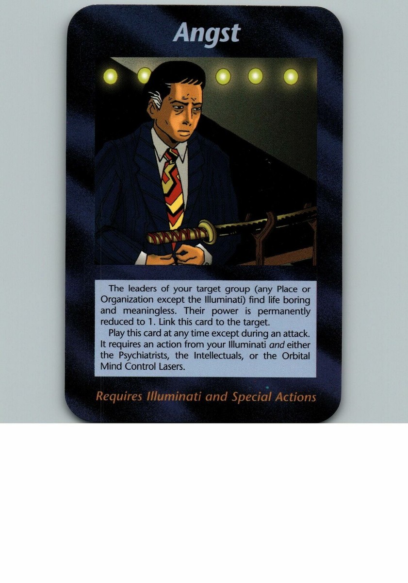 Illuminati New World Order INWO Gaming Card CCG – Angst Unlimited