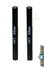 Hot Racing Aluminum Standoff Post Link 6x58mm w/ M3 Threads (Black)(2) RCL65801