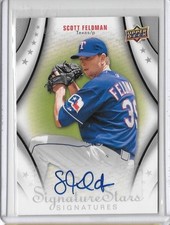 2009 Upper Deck Signature Stars Signatures Scott Feldman Autograph #134 Rangers