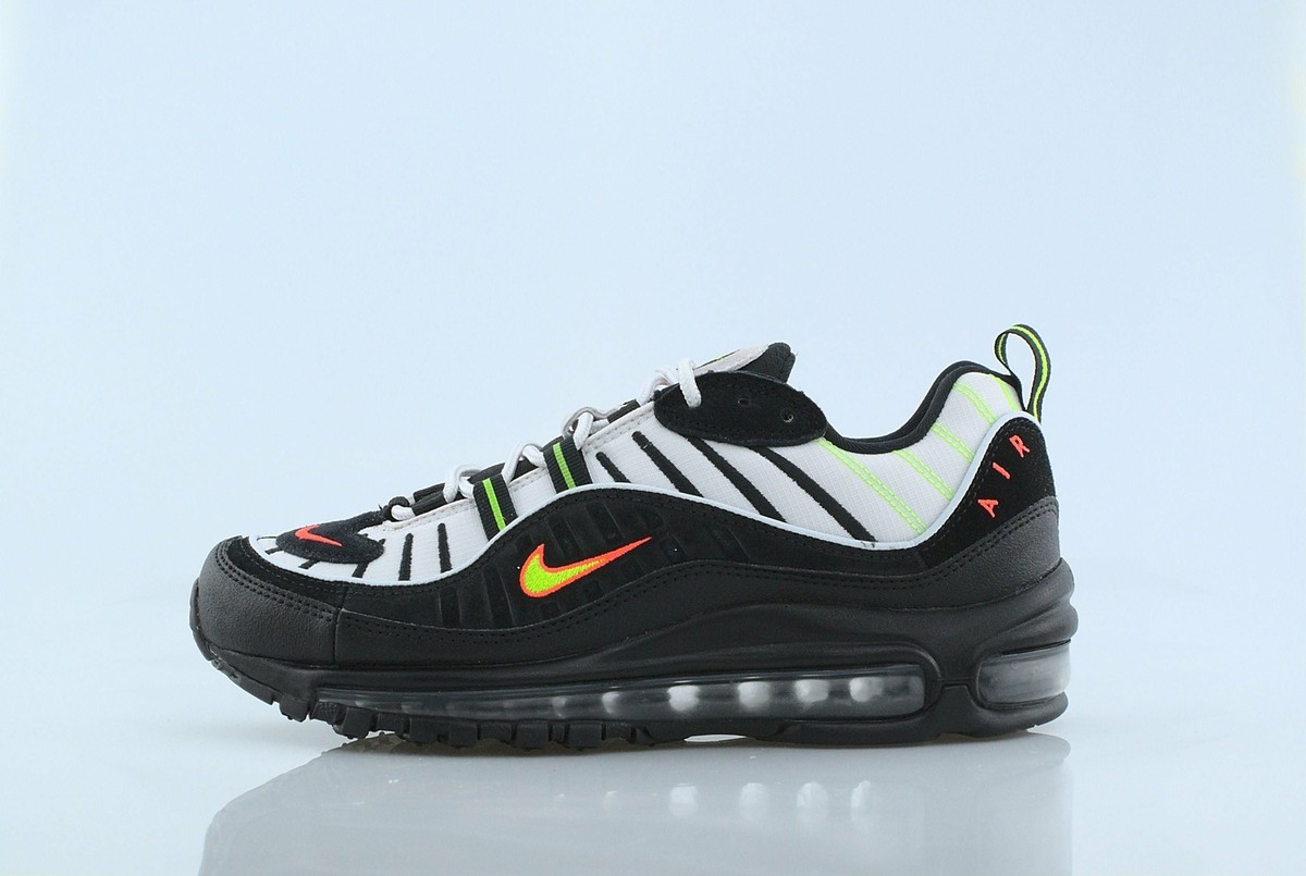 Nike Air Max 98 US EU Highlighter WMNS PREMIUM PRM SCHWARZ