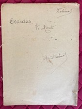 Spartito Musicale CZARDAS pour Violon par V. MONTI primi del '900