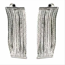 925 Silver 5 Row Dangle Chandelier Earrings