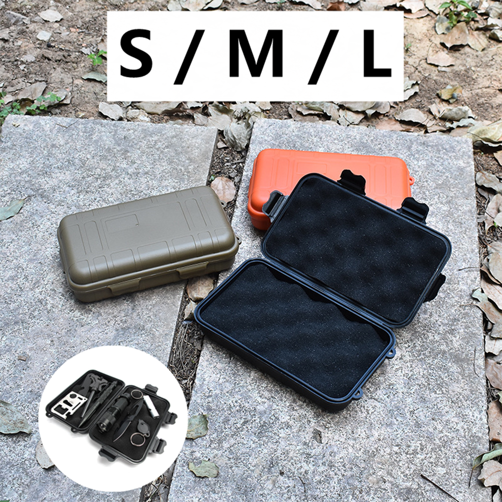 Outdoor Survival Box Case Equipment Sealed PE Inner Plastic Shockproof
