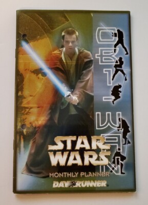 Star Wars: Episode I 'Obi-Wan Kenobi' Student Monthly Planner 1999 Day Runner   