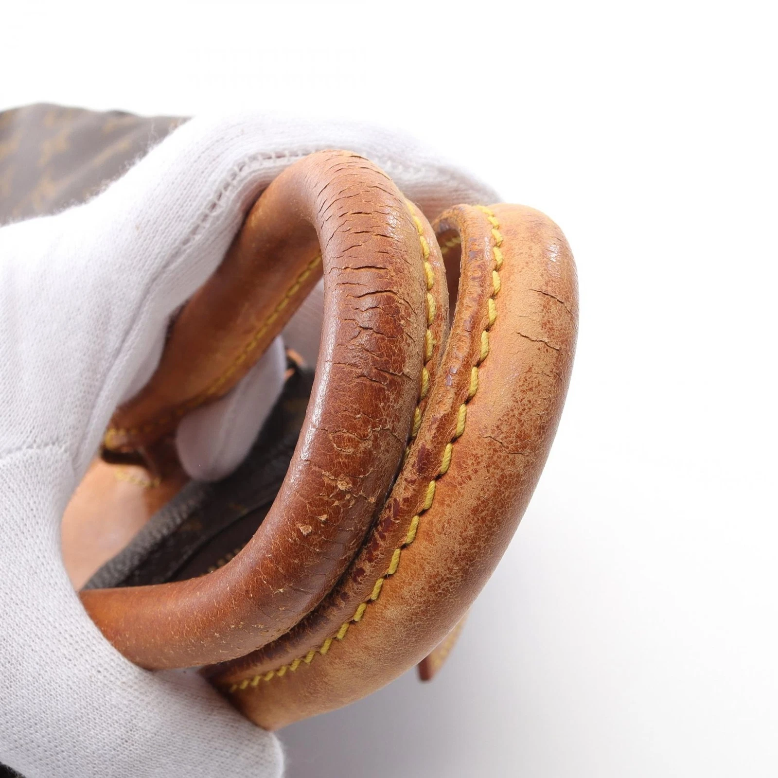 LOUIS VUITTON（LV） Borsa a mano Louis Vuitton Deauville Bowling Vanity M47270 Monogram pelle marrone LV