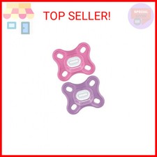 MAM Comfort Baby Pacifiers, Lightweight One-Piece Full Silicone Binky for Newbor