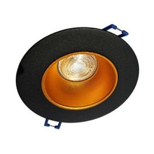 Perl Round Black Gold Ceiling Downlight Recessed Spotlight GU10 