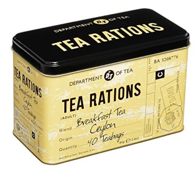 Premium New English Teas Tea Rations Tea Tin With English Breakfast ...