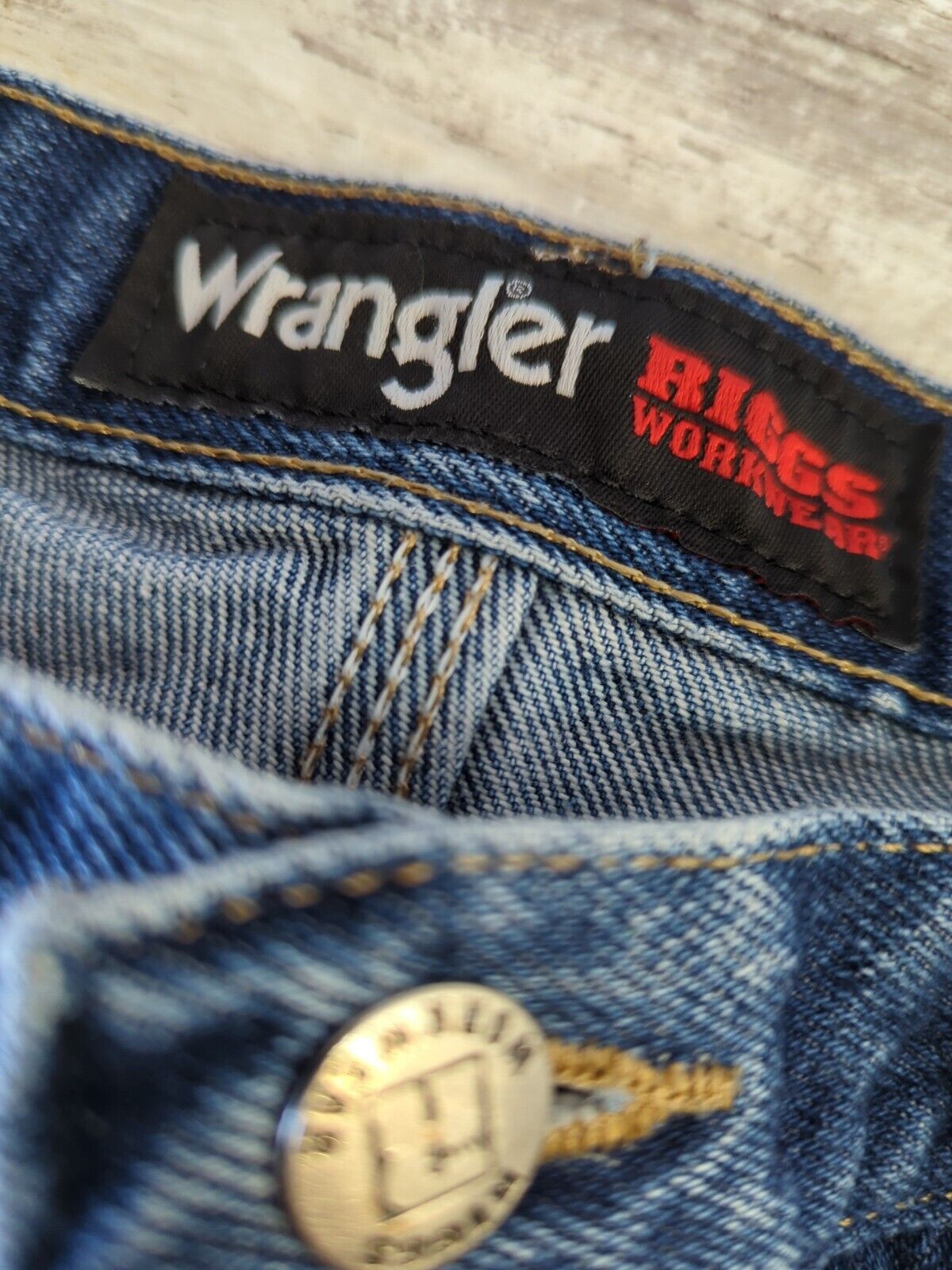 Wrangler Rigs Work Wear Denim Jeans 38x36 - image 6