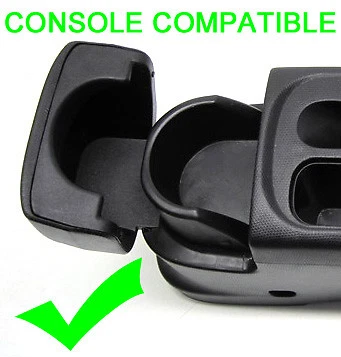 Armlehne für Nissan March Micra MK3 III C+C K12 (2003-2010) schwarz Textil Neu - Bild 4 von 6