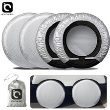 4pack Waterproof Tire Covers Wheel Rv Trailer Camper Sun Protector Set 26-28