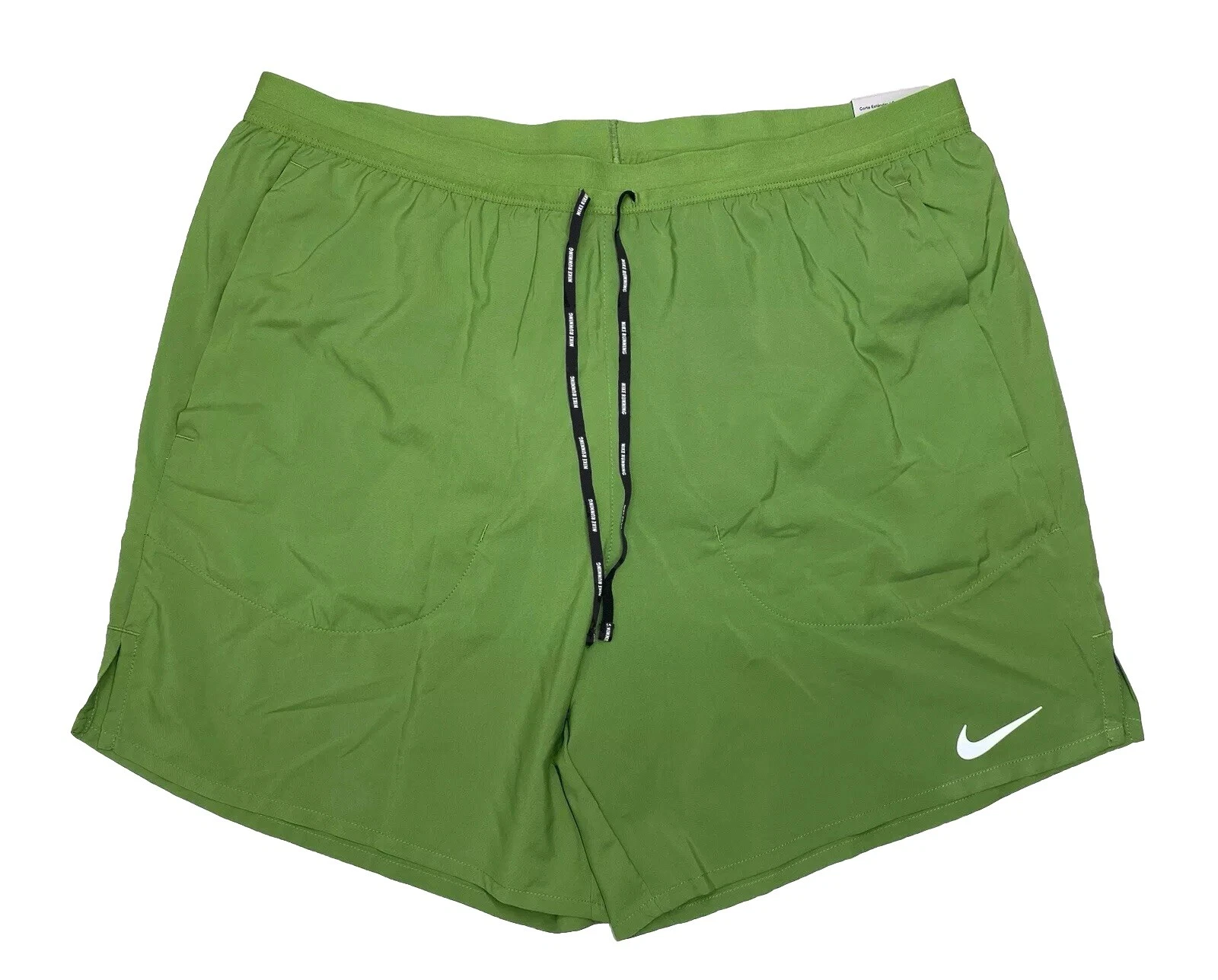 Nike Dri-FIT Stride 7" Lined Green Running Shorts CJ5459-377 Men's Size XL