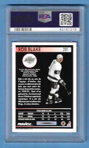 1991 Pinnacle French Rob Bake Kings #201 Rookie PSA 10 #42161219 HOF 2014 - Picture 2 of 2