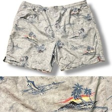 Tommy Bahama Relax Swim Trunks Mesh Liner Swordfish Tropical Print Mens XXL