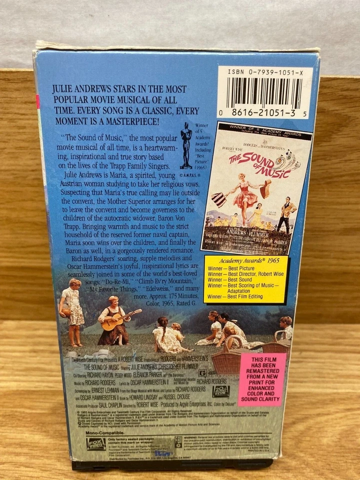 Vtg 1965 The Sound Of Music VHS Classic Musical 20th Century Fox 2 Cassettes - Image 3 of 3
