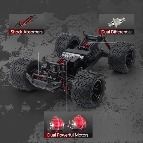 4x4 All Terrain Off-Road RC Truck for Kids with 2.4 GHz Remote Control + Battery - Picture 11 of 17