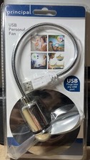 Principal USB Personal Fan Adjustable Neck Soft Safety Blades