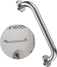 12 Inch Shower Grab Bar Satin Brushed Nickel, ZUEXT Stainless Steel Safety Grab 