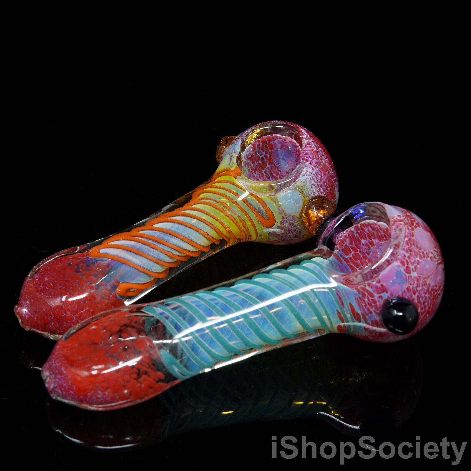 4.5 Fumed Cyborg Swirl Tobacco Smoking Pipe Thick Collectible Pipes - P130C. Available Now for 12.99