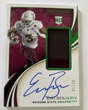 2020 Immaculate Collegiate #144 ENO BENJAMIN Rookie Patch AUTO 2/10 Emerald ASU