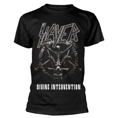 Slayer 'Divine Intervention 2014 Dates' Schwarzes T-Shirt - NEU & OFFIZIELL!