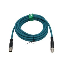 M12 Ethernet Cat7e Cable 8 Pin X-Coded Male to Male for Cognex Basler Sensor ...