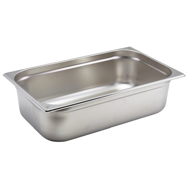 6 x Gastronorm 1/1 Stainless Steel Container Pans Pot Container 150mm deep