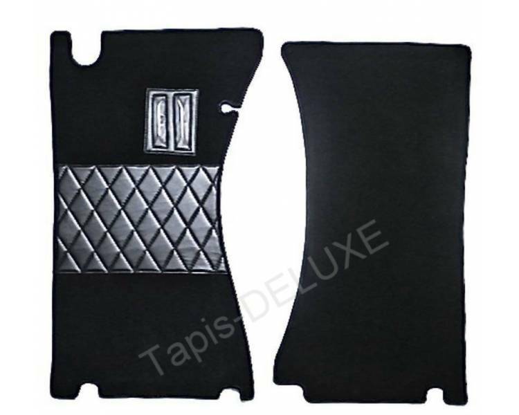 Tapis de sol Alfa Romeo Spider Fastback en moquette noire sur mesure