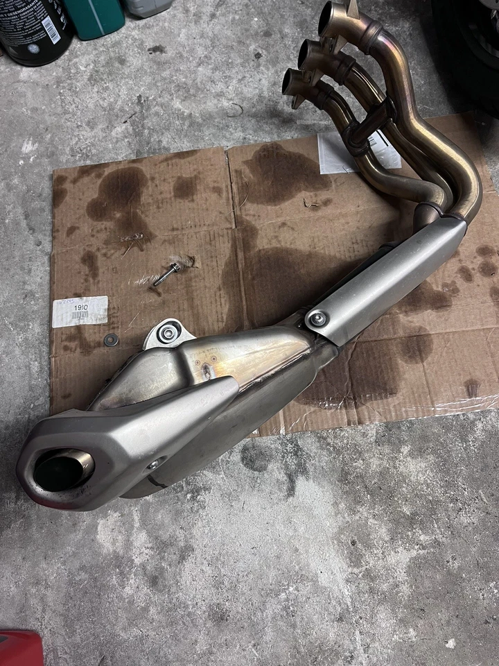 2024 Triumph Trident 660 OEM Exhaust Headers Cat Muffler Silencer T2207447 - Image 2 of 4