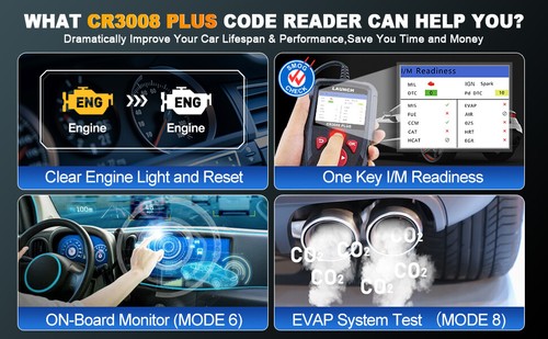 LAUNCH CR3008 PLUS Profi OBD2 Diagnosegerät Scanner Auto ENG BMS DTC Full OBD2 - Bild 12 von 18