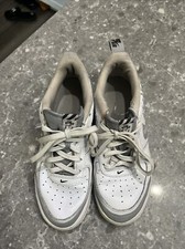 Nike Air Force 1 LV8 Low Leather Trainers BQ5484-100 White/Grey - 6 Youth