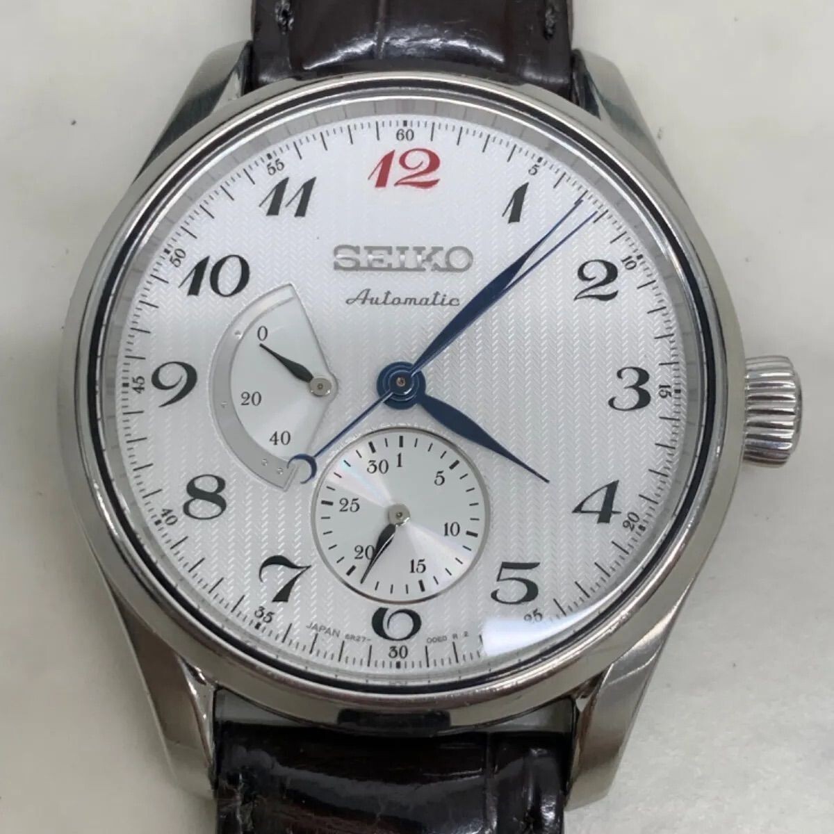 Seiko Presage Automatic White Dial Watch 6R27-00J0 Japan SARW025
