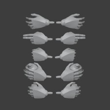 Clone Trooper custom hand set for Star Wars Black Series 6  action figures