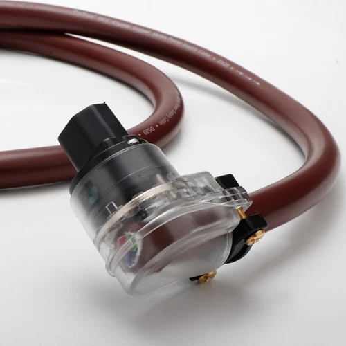 12AWG 4N OFC Audio Power Wire US/EU Version Supply Mains & 90° Female Connector - Picture 6 of 8