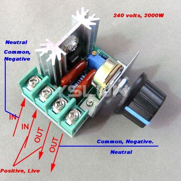 4KW 4000W 220V AC SCR regolatore di tensione Dimmer motore elettrico regolatore di temperatura velocà misuratori digali per motore scaldabagno  13