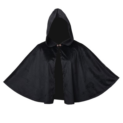 Capa Con Capucha Medieval Para Halloween Y Cosplay - Unisex, De Poliéster, Para Brujas, Magos, Vampiros