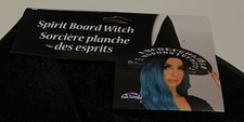 SPIRIT BOARD WITCH Costume HAT NEW Ouija VELVET Black White
