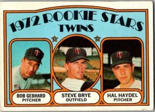 1972 Topps - 1972 Rookie Stars Steve Brye, Hal Haydel, Bob Gebhard #28 (RC)