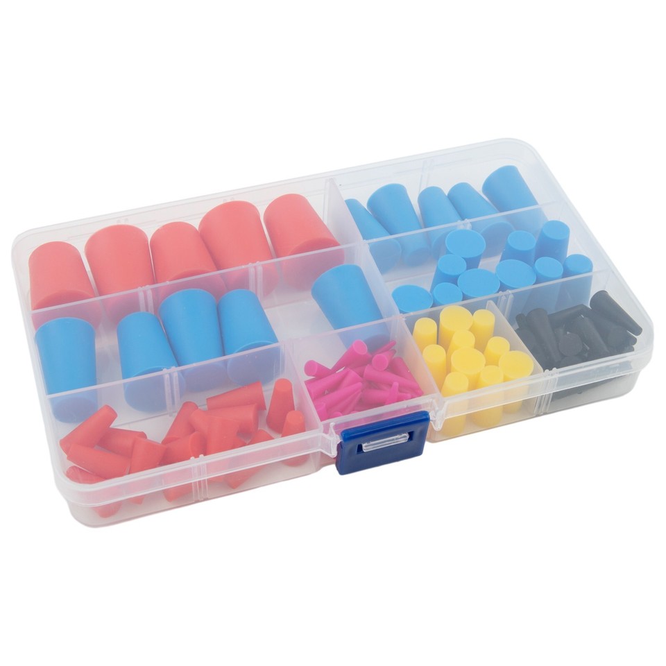 Heat resistant Silicone Cone Plugs 105 Pcs Kit for Powder Coating and
