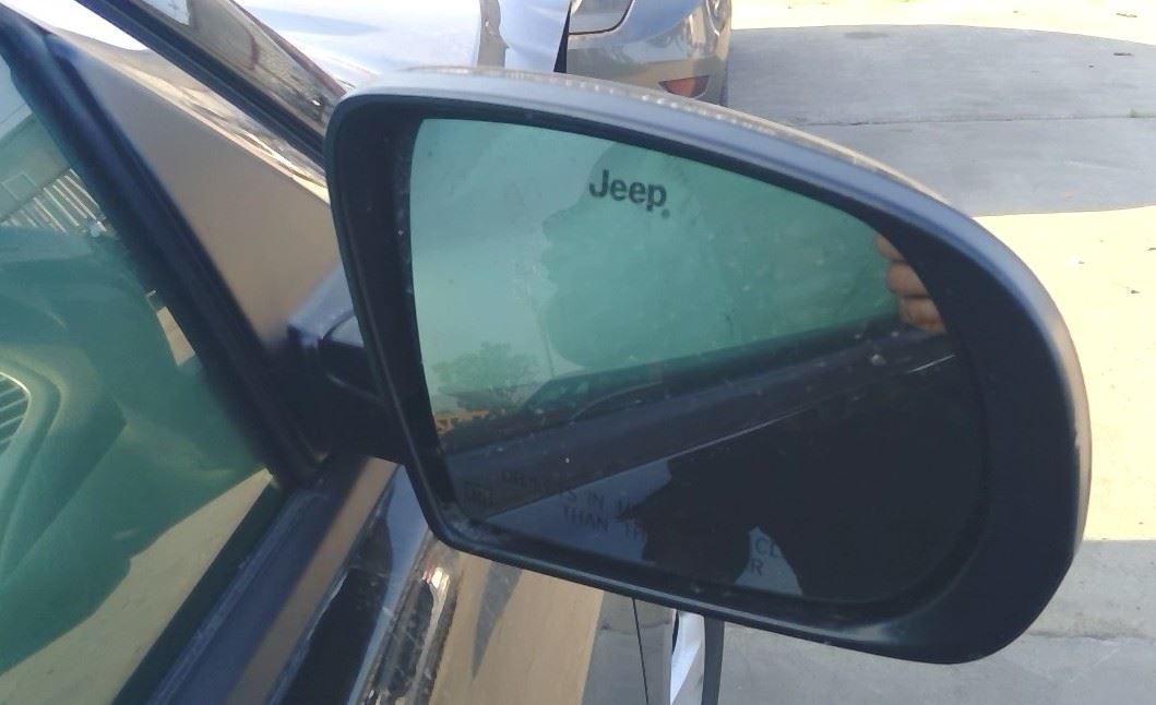 Passenger RH Side View Mirror in PXJ Black 17 2018 19 20 21 22 Jeep Compass