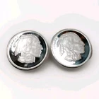 Liberty Indian Buffalo Head, Asahi, 1oz .999 Fine Silver, Proof, Lot Of 2