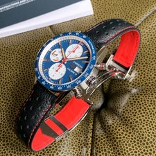 2025 TAG Heuer Carrera Calibre 16 CV201AR Blue Dial Chronograph Wristwatch -Mint 16